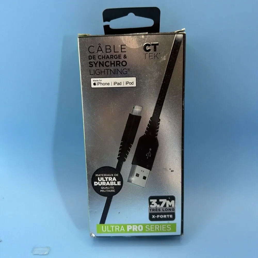 CT TEK Sync N Charge Cable iPhone 12 Foot